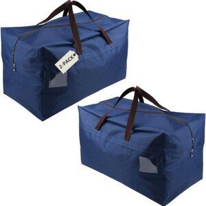 Pack of 2 100L Large Size Bedroom Wardrobe Clothes Bedding Storage Bags with Car